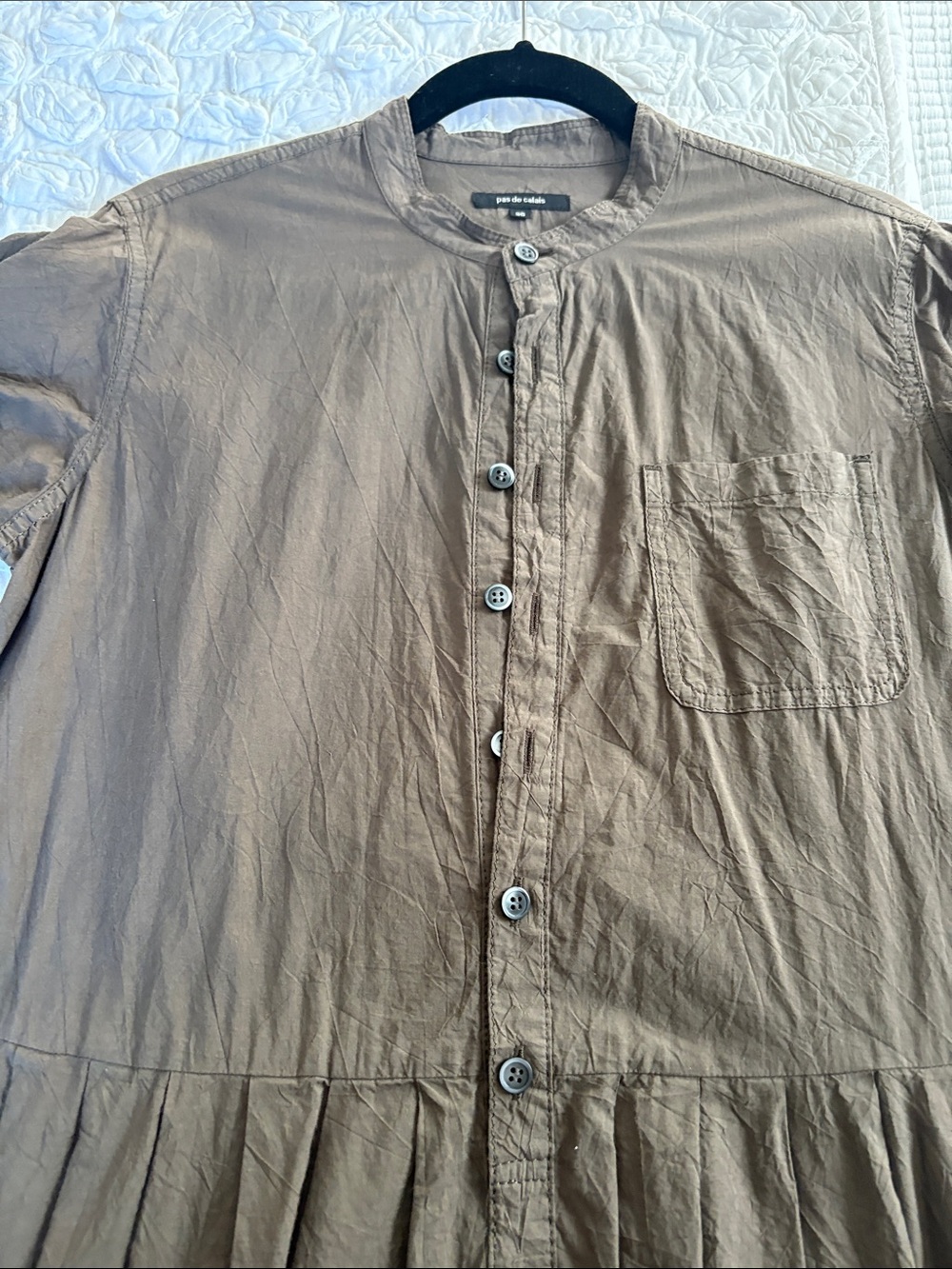 Pas de Calais olive dress Size 36- equivalent to a 6 US - Picture 3 of 12